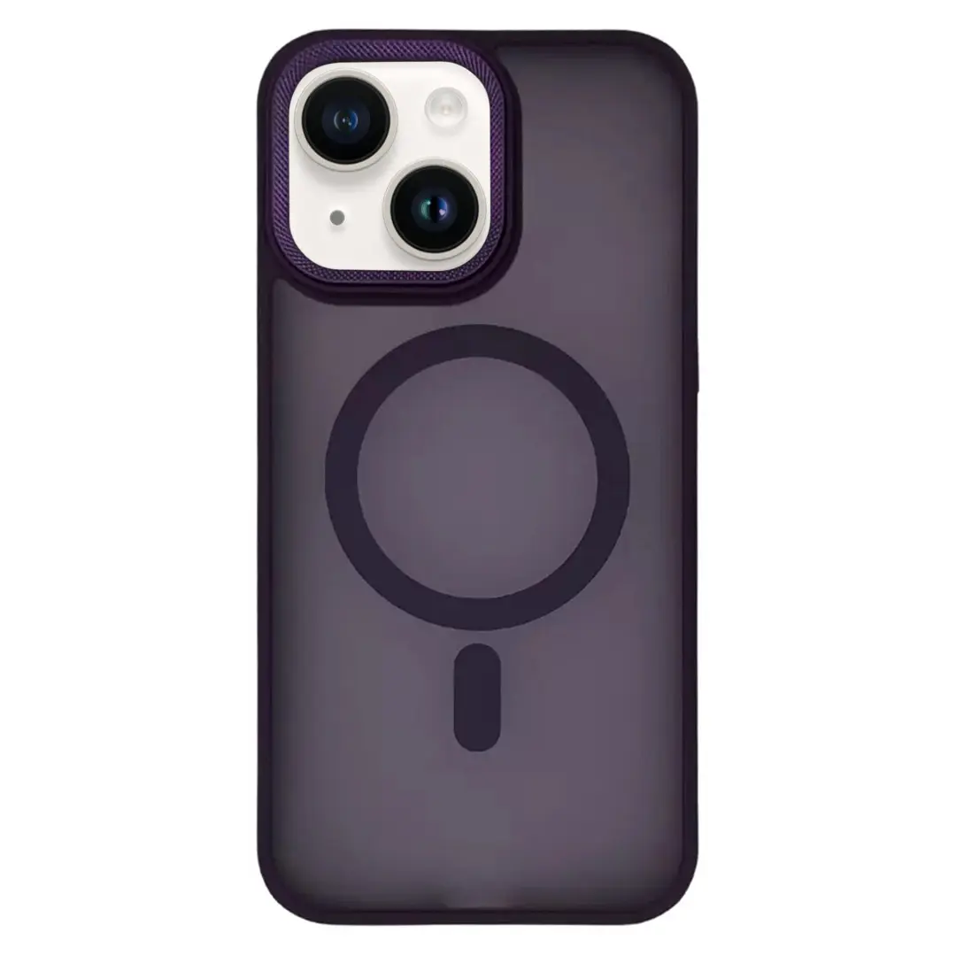 iPhone 15/iPhone 14/iPhone 13 MagSafe Cam Smoke Twotone Eco Dark Purple